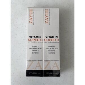 Zayuu Super Vitamin C Serum All-In-One Hydrating Anti-Aging 1.7 fl. oz. (2-Pack)